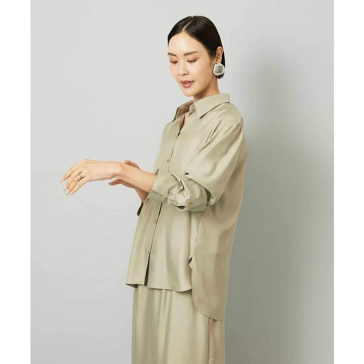 [セットアップ対応]とろみシャツ | MICHEL KLEIN | 詳細画像21 