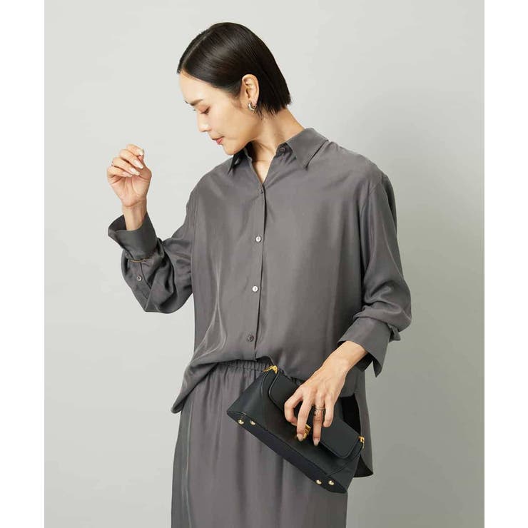 [セットアップ対応]とろみシャツ | MICHEL KLEIN | 詳細画像4 