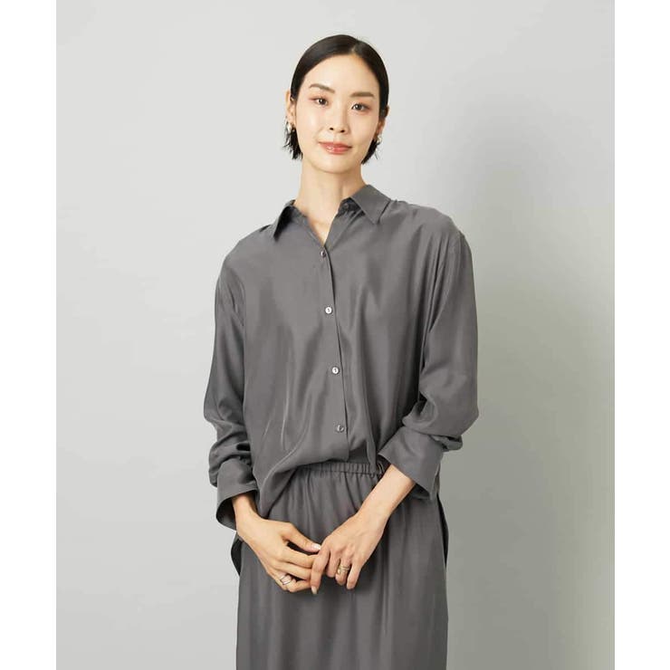 ダークグレー | [セットアップ対応]とろみシャツ | MICHEL KLEIN