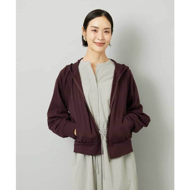 シアー裏毛アクセントラメパーカー | MICHEL KLEIN | 詳細画像10 