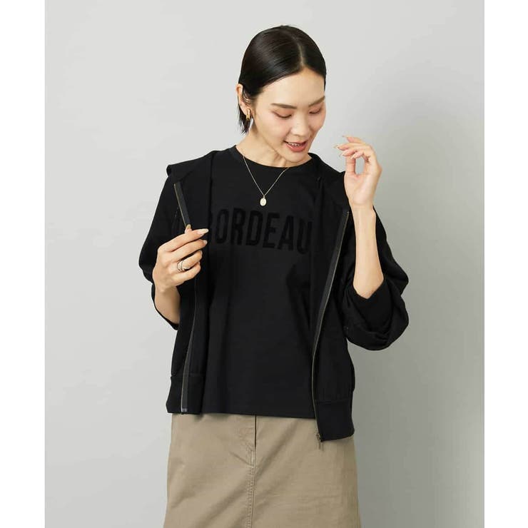 シアー裏毛アクセントラメパーカー | MICHEL KLEIN | 詳細画像2 