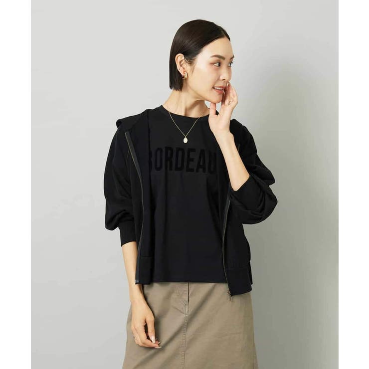 シアー裏毛アクセントラメパーカー | MICHEL KLEIN | 詳細画像3 