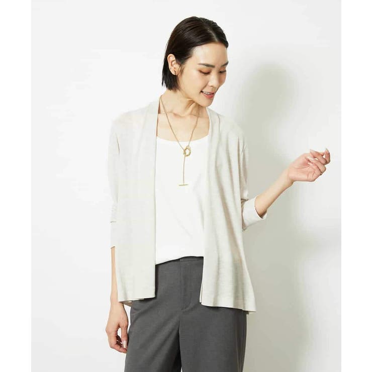 [紫外線/冷房対策に]ショートトッパーカーディガン | MICHEL KLEIN | 詳細画像7 