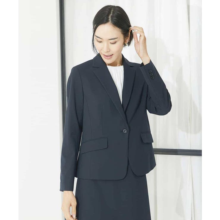 ストレッチテーラードジャケット(セットアップ対応/3サイズあり/総裏) | MICHEL KLEIN | 詳細画像1 