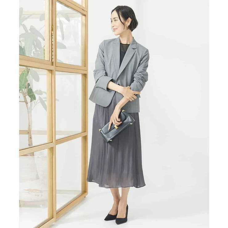 ストレッチテーラードジャケット(セットアップ対応/3サイズあり/総裏) | MICHEL KLEIN | 詳細画像11 