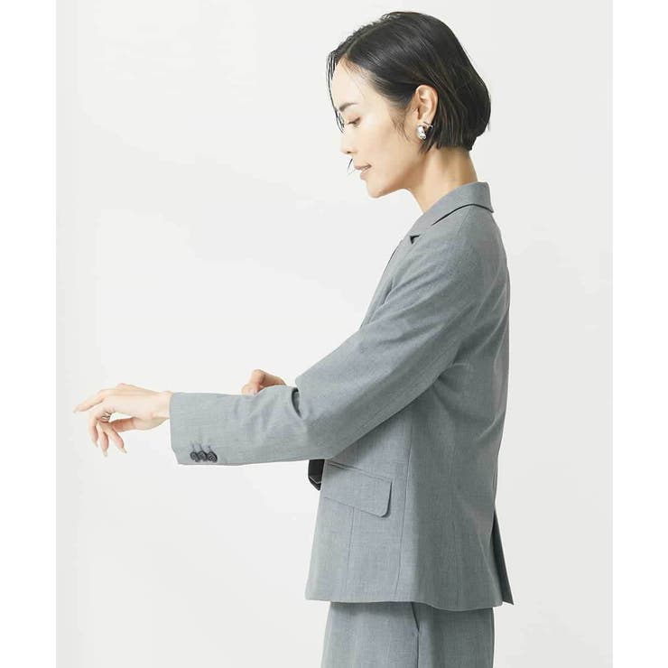 ストレッチテーラードジャケット(セットアップ対応/3サイズあり/総裏) | MICHEL KLEIN | 詳細画像3 