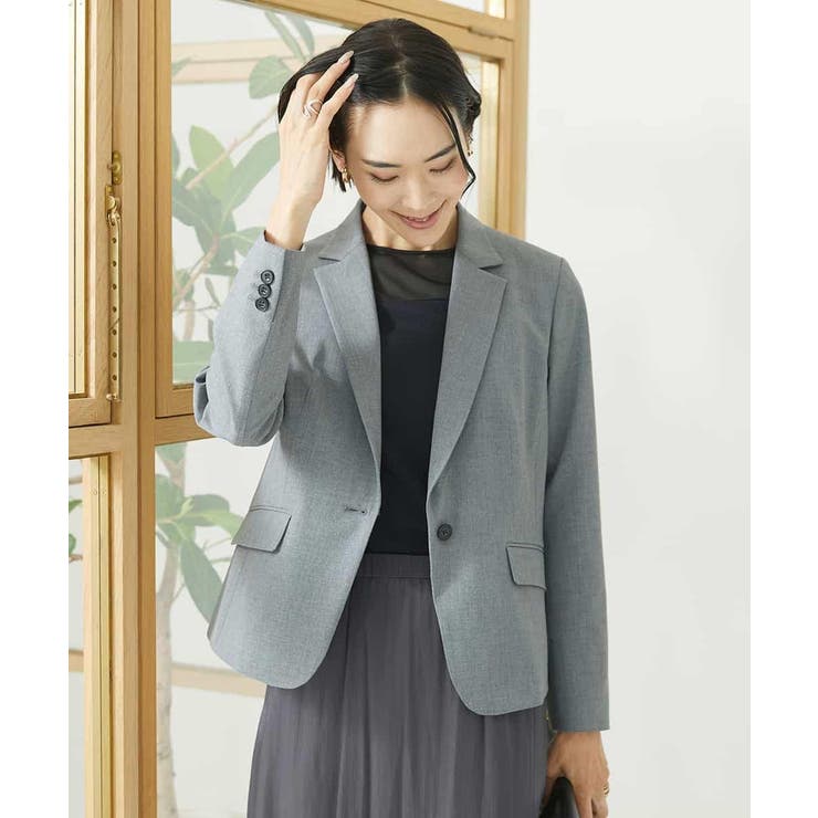 ストレッチテーラードジャケット(セットアップ対応/3サイズあり/総裏) | MICHEL KLEIN | 詳細画像9 