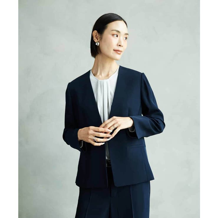 [セットアップ対応]ノーカラージャケット | MICHEL KLEIN | 詳細画像2 