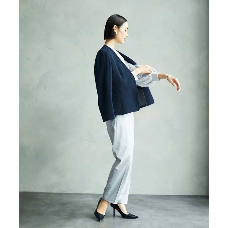 [セットアップ対応]ノーカラージャケット | MICHEL KLEIN | 詳細画像8 