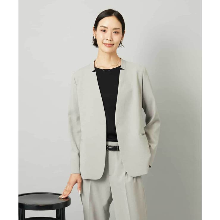 [セットアップ対応]ノーカラージャケット | MICHEL KLEIN | 詳細画像10 