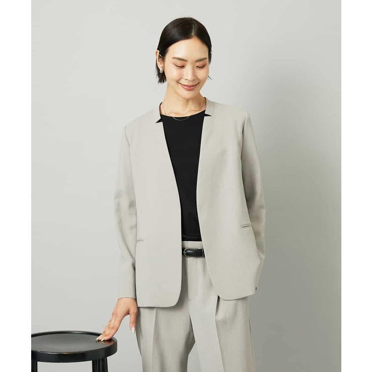 [セットアップ対応]ノーカラージャケット | MICHEL KLEIN | 詳細画像11 