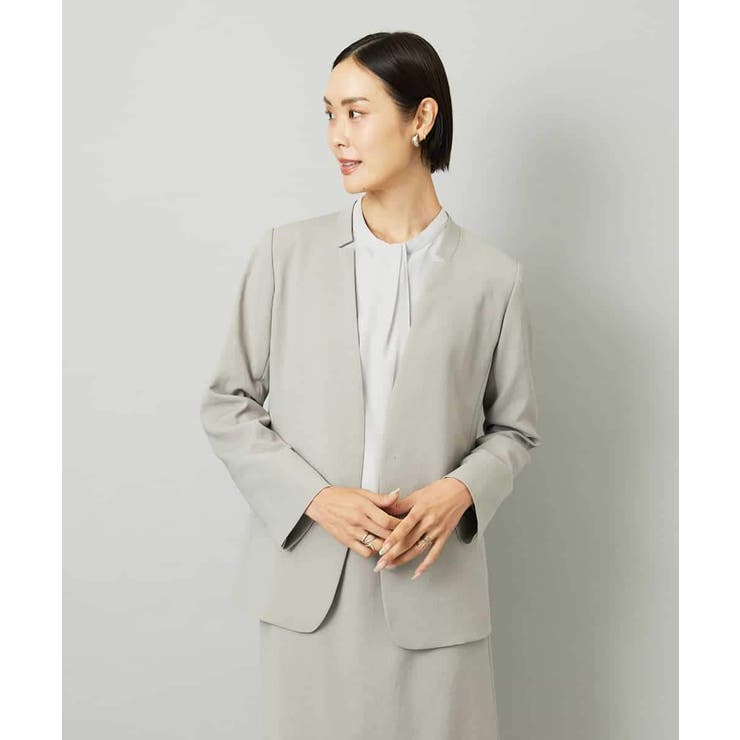 [セットアップ対応]ノーカラージャケット | MICHEL KLEIN | 詳細画像18 