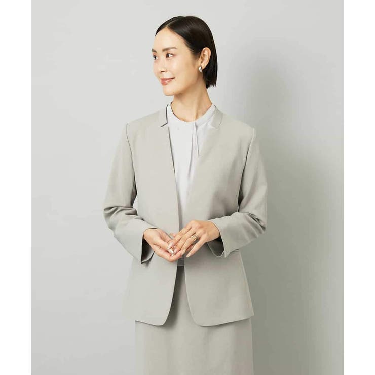 [セットアップ対応]ノーカラージャケット | MICHEL KLEIN | 詳細画像19 