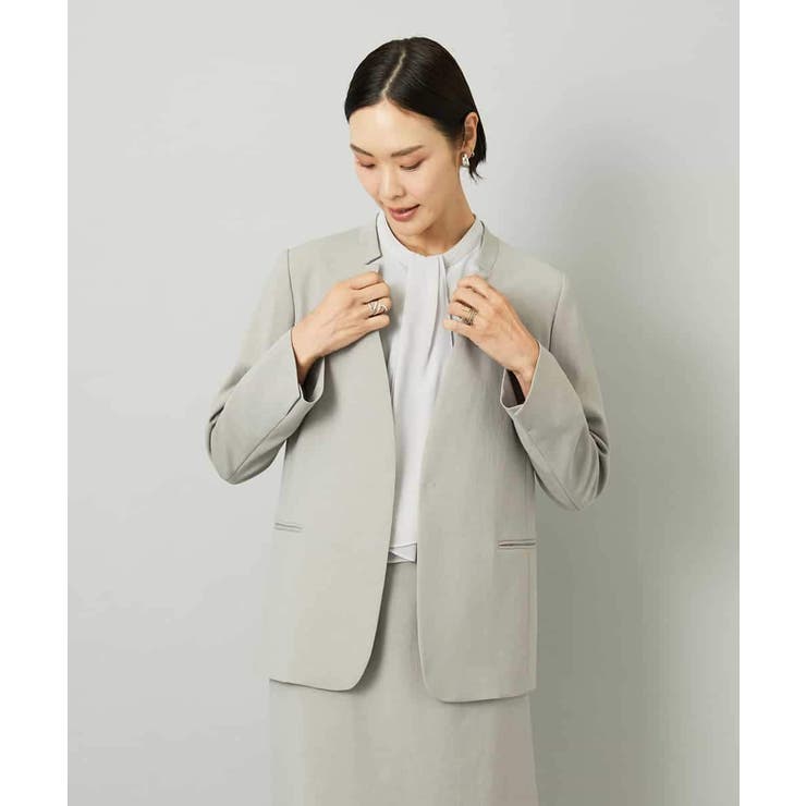 [セットアップ対応]ノーカラージャケット | MICHEL KLEIN | 詳細画像20 