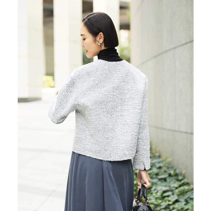 [セットアップ対応]ファンシーツイードショートジャケット | MICHEL KLEIN | 詳細画像10 