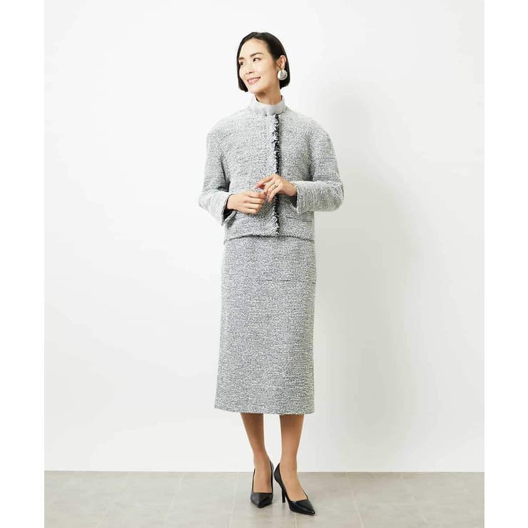 [セットアップ対応]ファンシーツイードショートジャケット | MICHEL KLEIN | 詳細画像20 