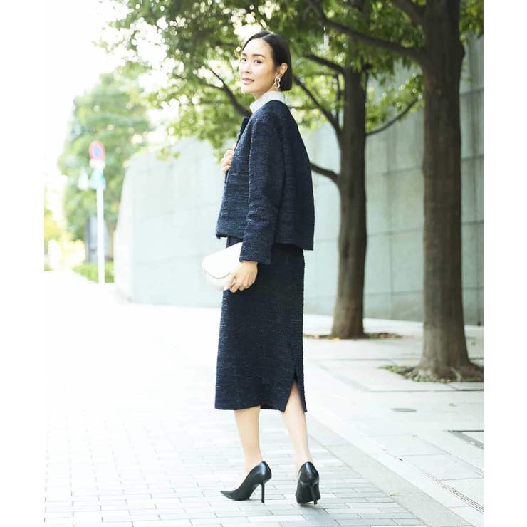 [セットアップ対応]ファンシーツイードショートジャケット | MICHEL KLEIN | 詳細画像27 