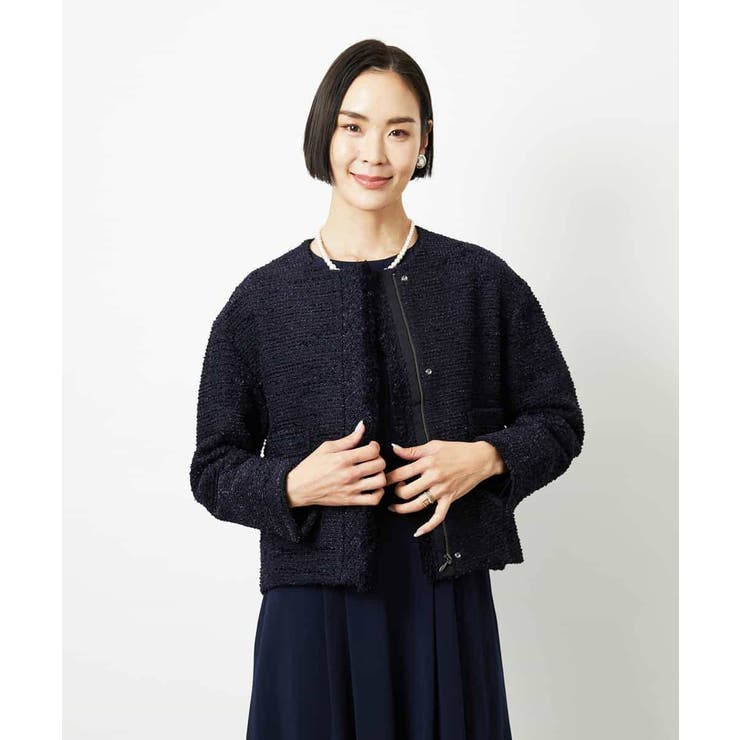 [セットアップ対応]ファンシーツイードショートジャケット | MICHEL KLEIN | 詳細画像28 