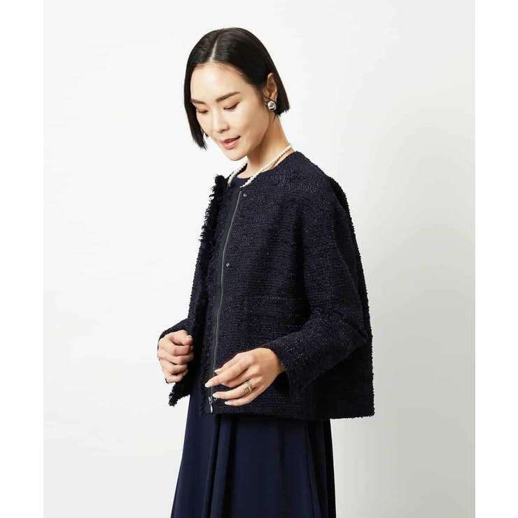 [セットアップ対応]ファンシーツイードショートジャケット | MICHEL KLEIN | 詳細画像30 