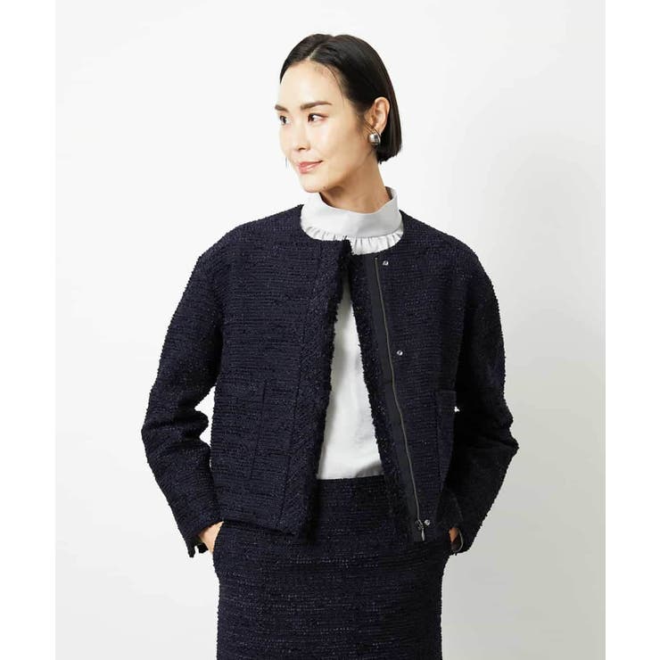 [セットアップ対応]ファンシーツイードショートジャケット | MICHEL KLEIN | 詳細画像35 