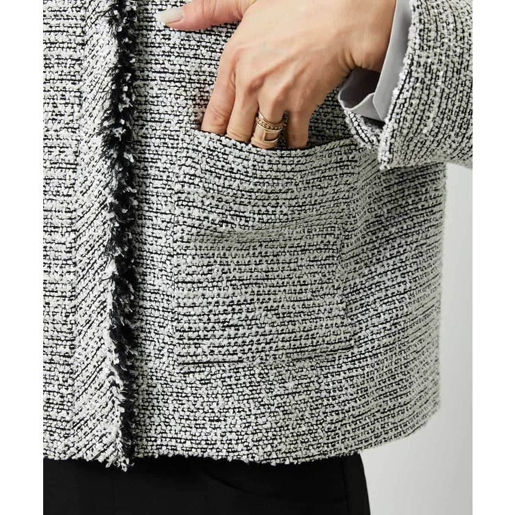 [セットアップ対応]ファンシーツイードショートジャケット | MICHEL KLEIN | 詳細画像50 