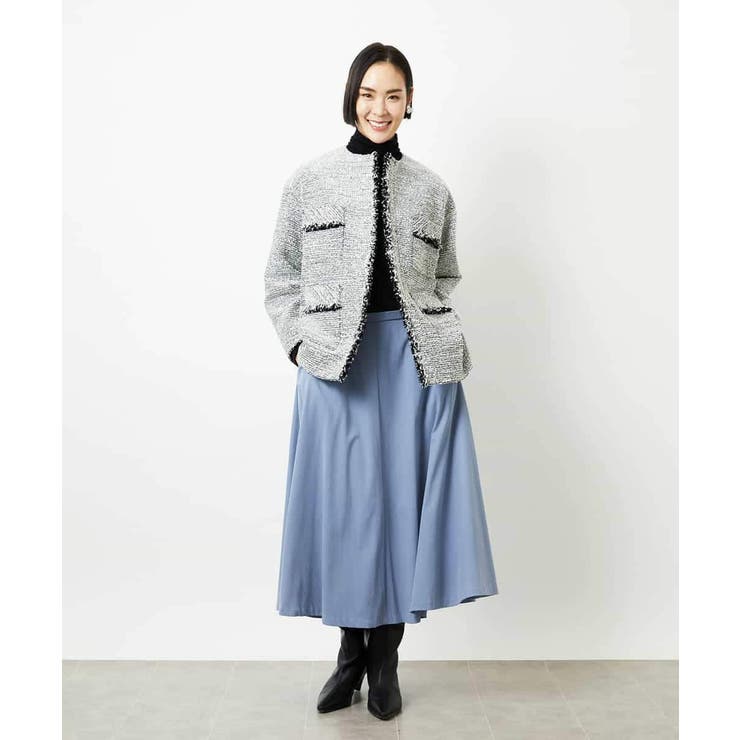 [セットアップ対応]ファンシーツイードロングジャケット | MICHEL KLEIN | 詳細画像11 