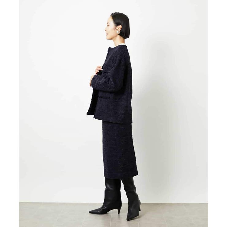 [セットアップ対応]ファンシーツイードロングジャケット | MICHEL KLEIN | 詳細画像17 
