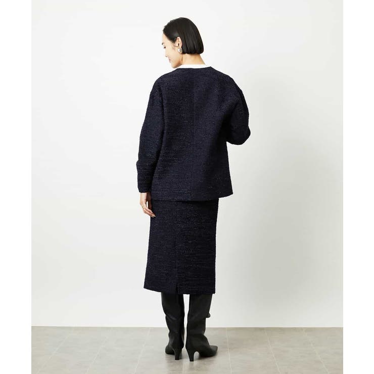 [セットアップ対応]ファンシーツイードロングジャケット | MICHEL KLEIN | 詳細画像18 