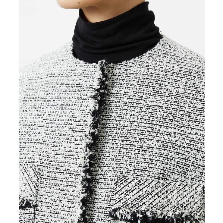 [セットアップ対応]ファンシーツイードロングジャケット | MICHEL KLEIN | 詳細画像25 