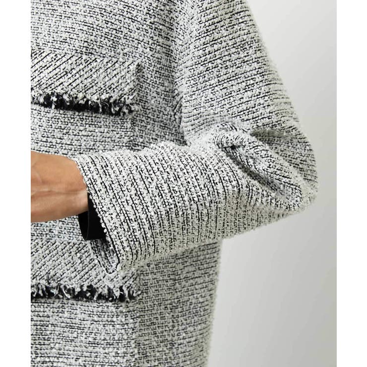 [セットアップ対応]ファンシーツイードロングジャケット | MICHEL KLEIN | 詳細画像26 