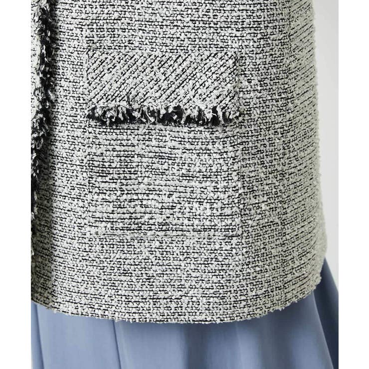 [セットアップ対応]ファンシーツイードロングジャケット | MICHEL KLEIN | 詳細画像27 