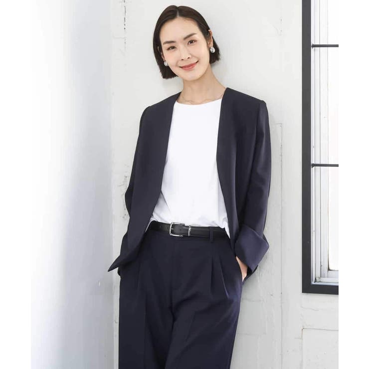 [セットアップ対応]ツイードライク ノーカラージャケット | MICHEL KLEIN | 詳細画像11 