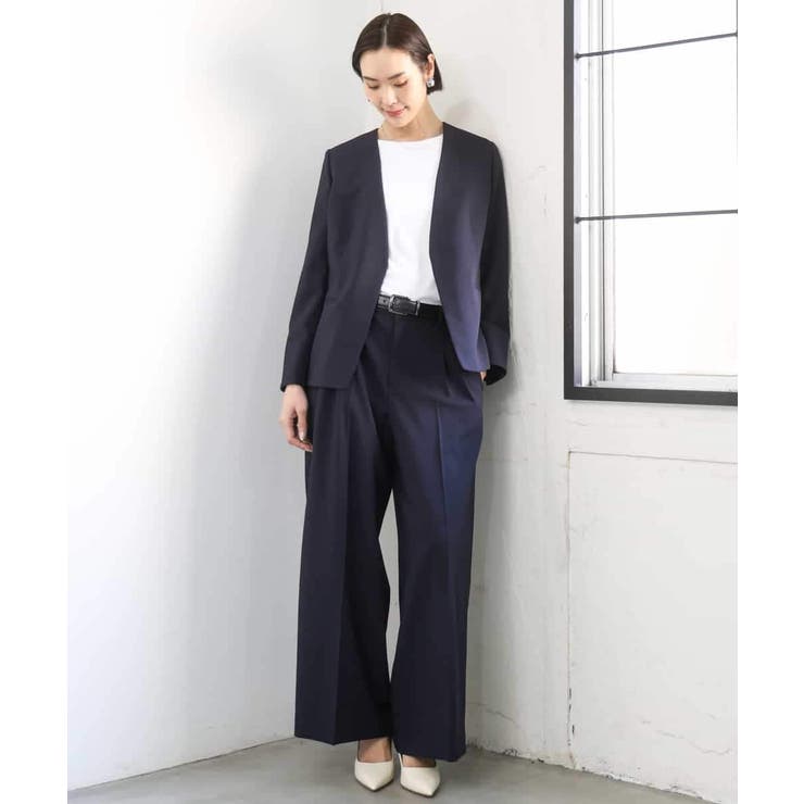 [セットアップ対応]ツイードライク ノーカラージャケット | MICHEL KLEIN | 詳細画像14 