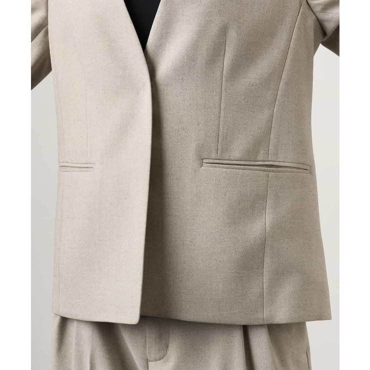 [セットアップ対応]ツイードライク ノーカラージャケット | MICHEL KLEIN | 詳細画像22 