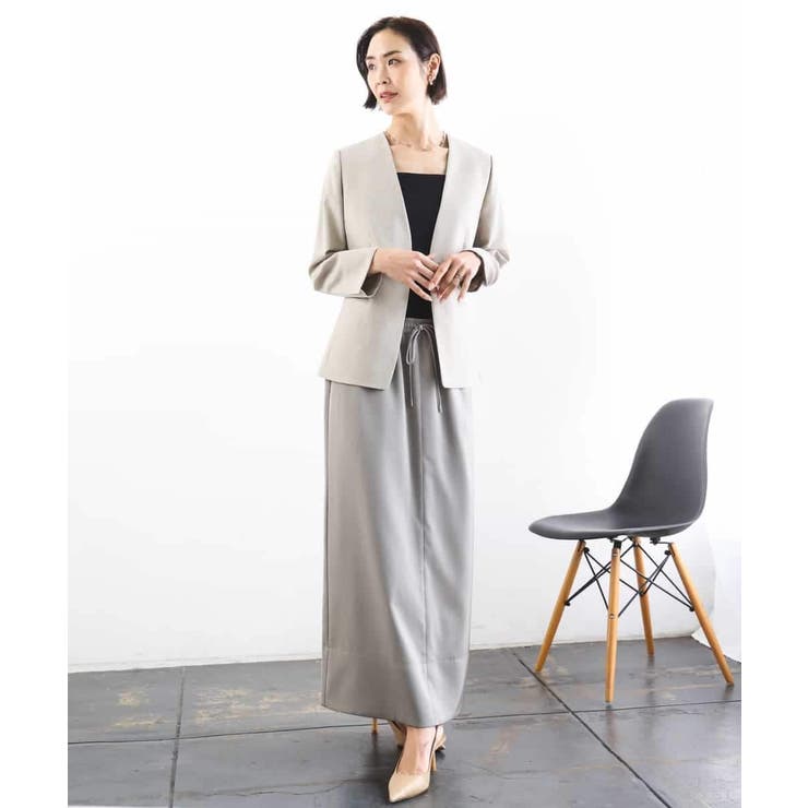 [セットアップ対応]ツイードライク ノーカラージャケット | MICHEL KLEIN | 詳細画像7 