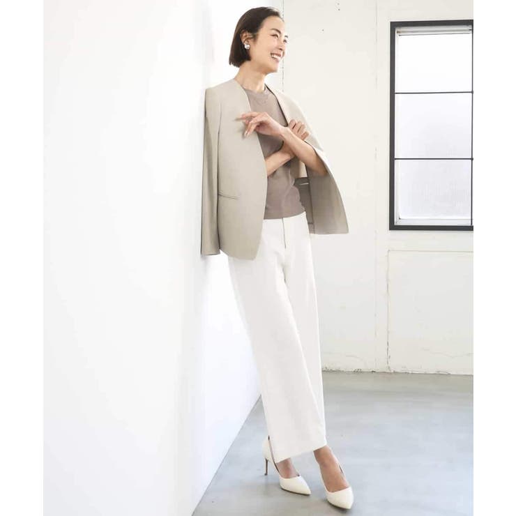 [セットアップ対応]ツイードライク ノーカラージャケット | MICHEL KLEIN | 詳細画像9 