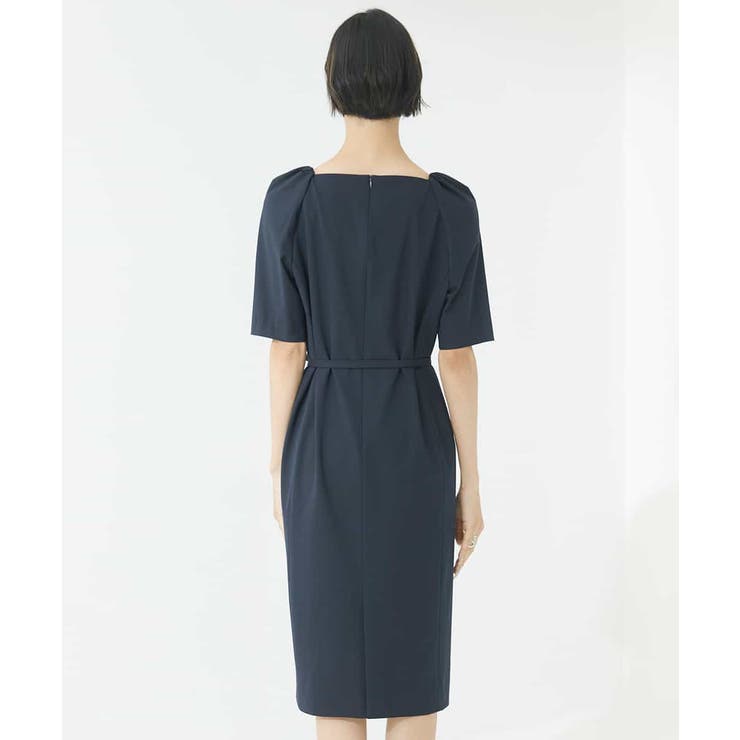 ストレッチスクエアネックワンピース(セットアップ対応) | MICHEL KLEIN | 詳細画像18 