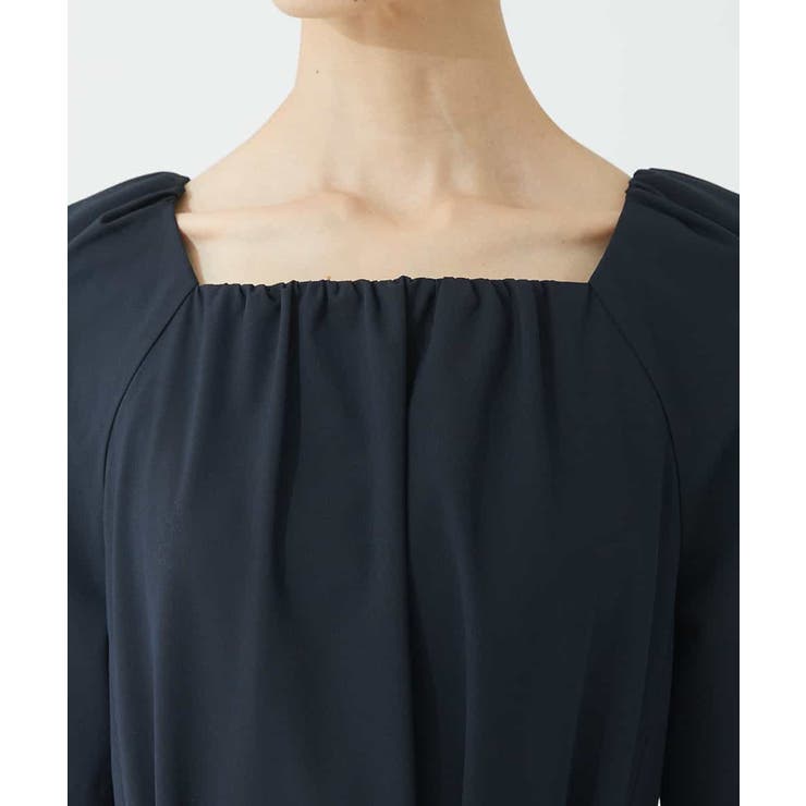 ストレッチスクエアネックワンピース(セットアップ対応) | MICHEL KLEIN | 詳細画像19 