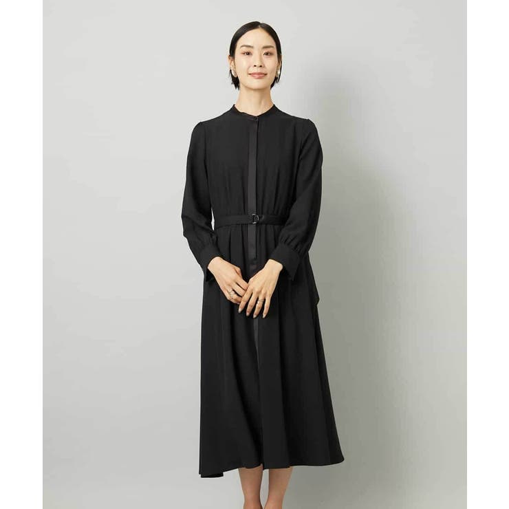 ノーカラーフレアーワンピース | MICHEL KLEIN | 詳細画像1 