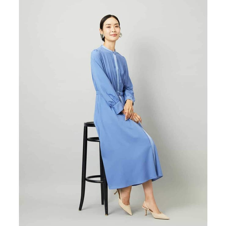 ノーカラーフレアーワンピース | MICHEL KLEIN | 詳細画像13 