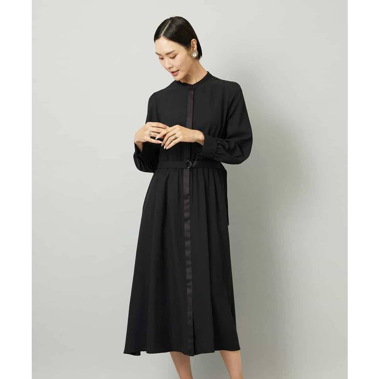 ノーカラーフレアーワンピース | MICHEL KLEIN | 詳細画像3 