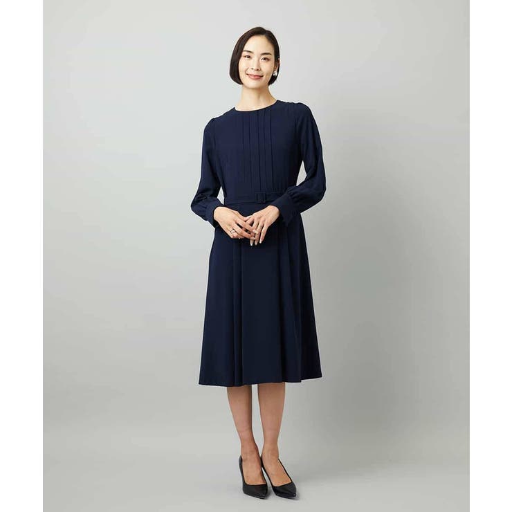 ノーカラープリーツワンピース | MICHEL KLEIN | 詳細画像12 