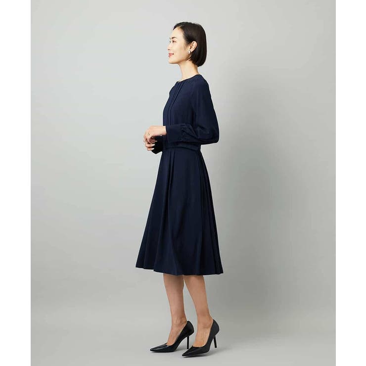 ノーカラープリーツワンピース | MICHEL KLEIN | 詳細画像13 