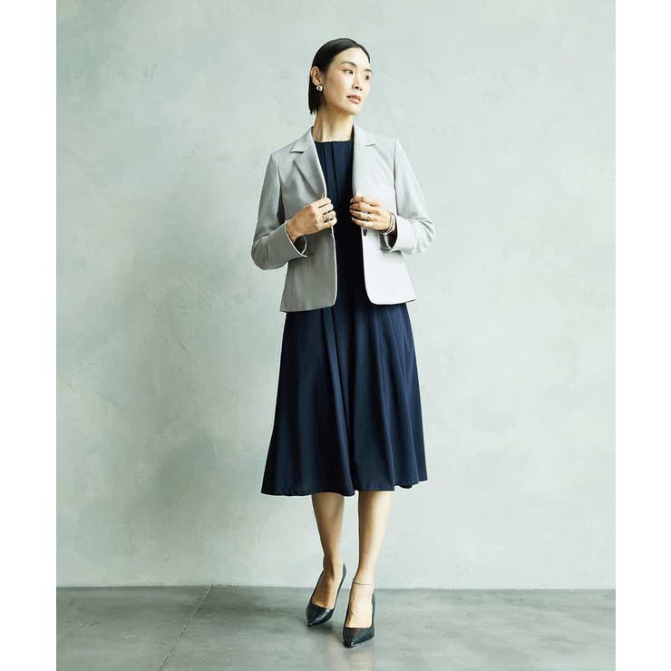 ノーカラープリーツワンピース | MICHEL KLEIN | 詳細画像15 