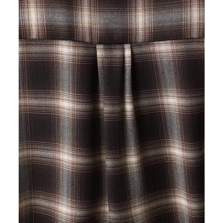 バンドカラーチェックシャツワンピース | MICHEL KLEIN | 詳細画像20 