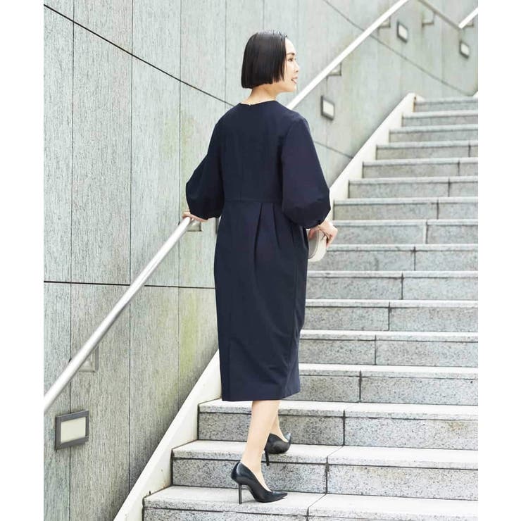 ［オケージョン/セレモニー］スリーブコンシャスワンピース | MICHEL KLEIN | 詳細画像4 