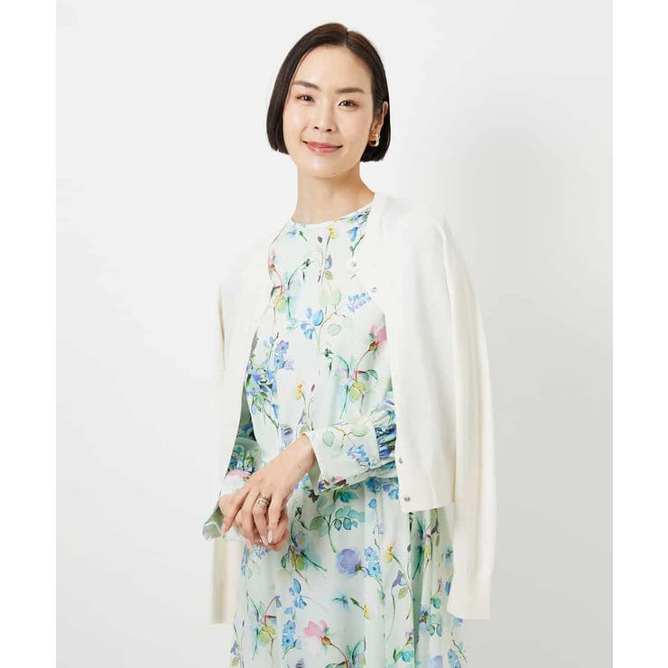 フラワープリントワンピース | MICHEL KLEIN | 詳細画像4 