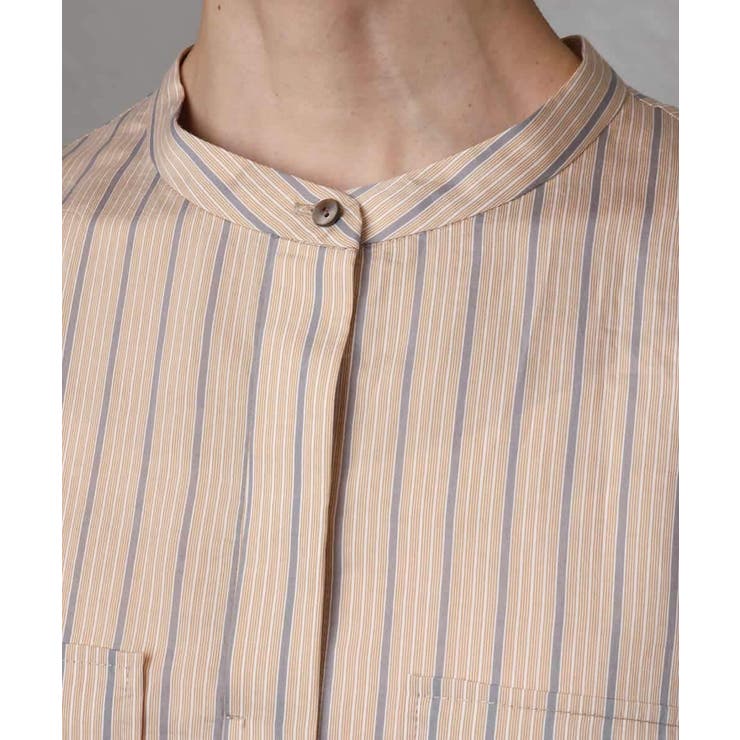 ストライプ柄ダブルポケットワンピース | MICHEL KLEIN | 詳細画像12 