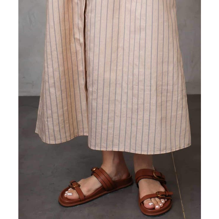 ストライプ柄ダブルポケットワンピース | MICHEL KLEIN | 詳細画像16 