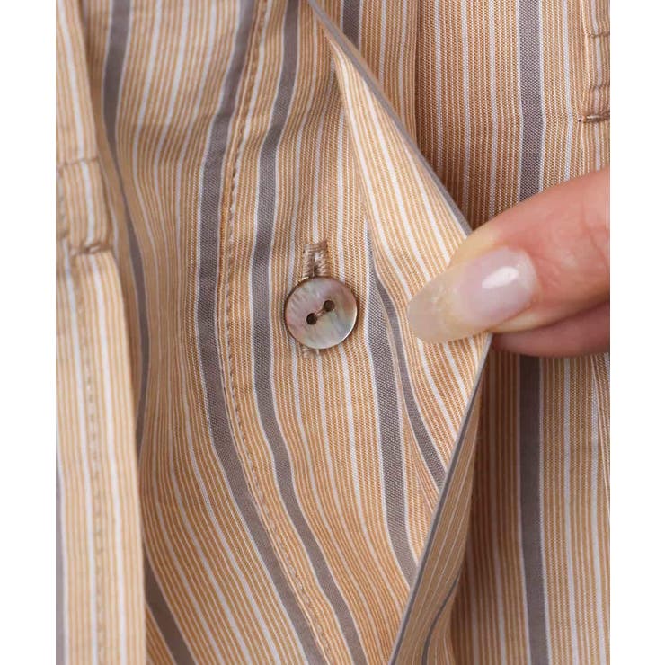 ストライプ柄ダブルポケットワンピース | MICHEL KLEIN | 詳細画像18 